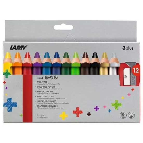 за дизайнери цветни моливи LAMY 3 плюс 12 цвята